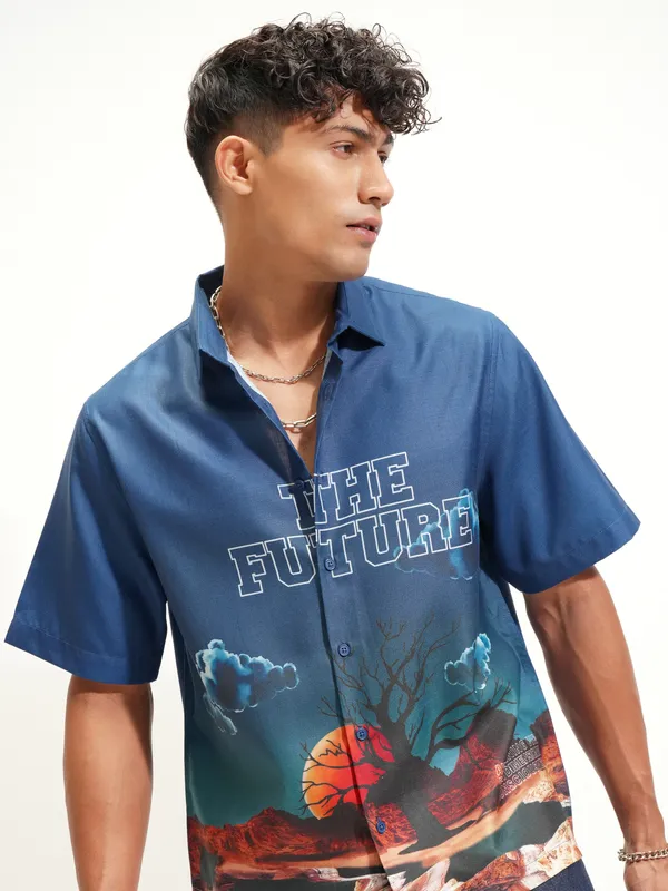 Men Boxy Casual Shirt