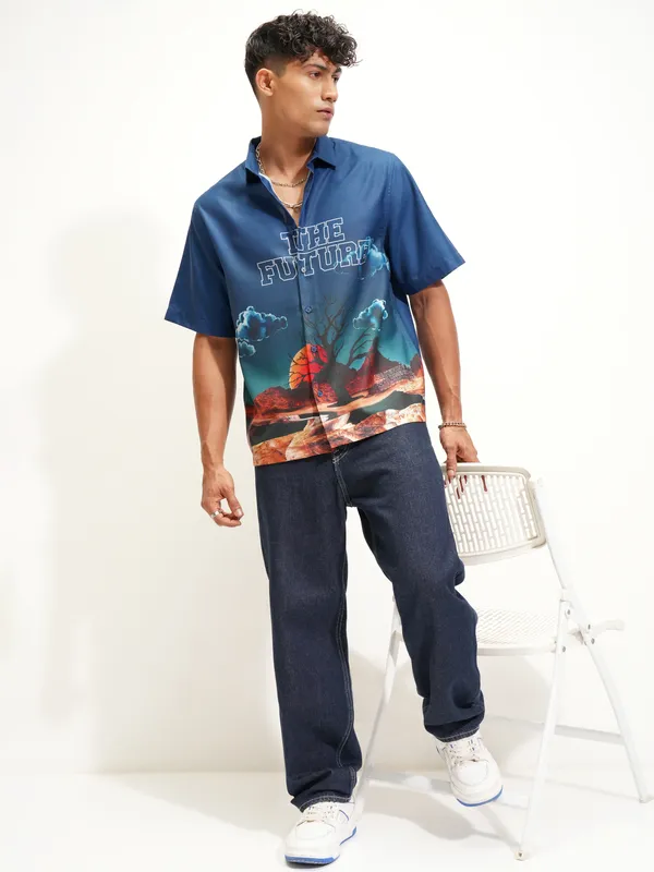 Men Boxy Casual Shirt