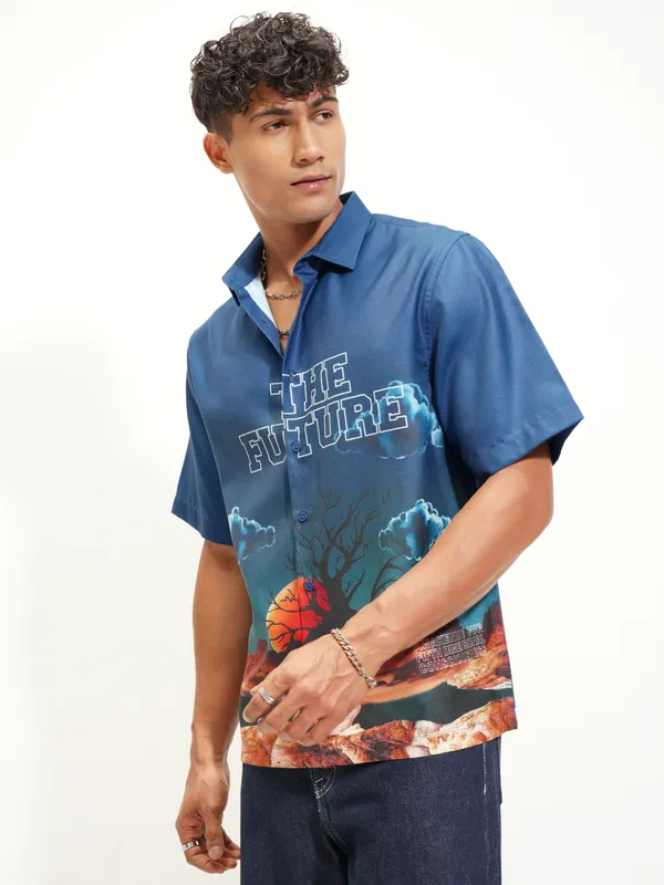 Men Boxy Casual Shirt