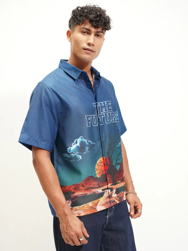 Men Boxy Casual Shirt