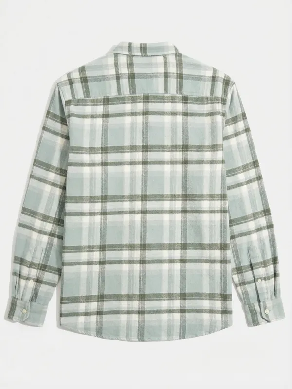 Highlander Men Blue Checked Relaxed Fit Casual Shirt