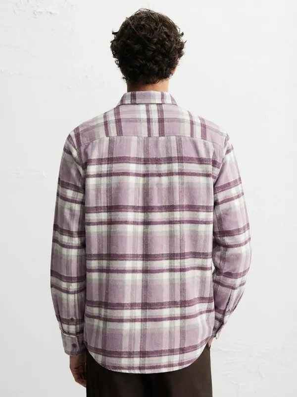 Highlander Men Pink Checked Relaxed Fit Casual Shirt