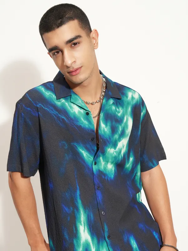 Highlander Men Multi Printed Relaxed Fit Casual Shirt