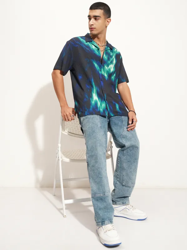 Highlander Men Multi Printed Relaxed Fit Casual Shirt