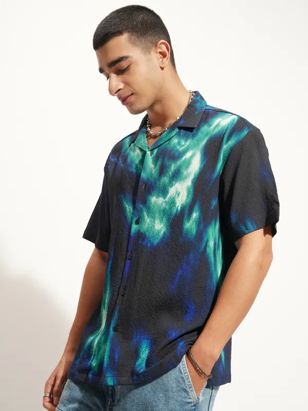 Highlander Men Multi Printed Relaxed Fit Casual Shirt