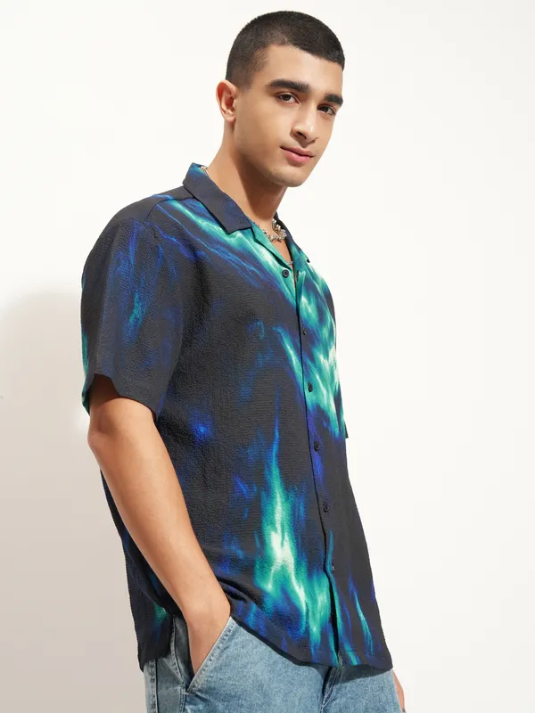 Highlander Men Multi Printed Relaxed Fit Casual Shirt