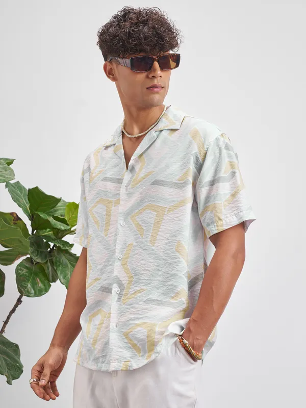 Highlander Men Multi Printed Relaxed Fit Casual Shirt