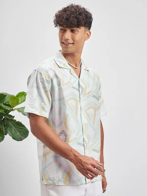 Highlander Men Multi Printed Relaxed Fit Casual Shirt