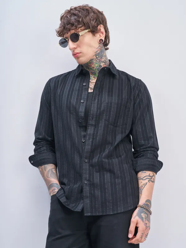 Men Slim Fit Casual Shirt