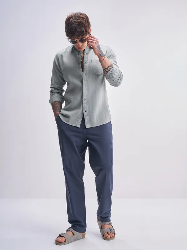 Men Slim Fit Casual Shirt