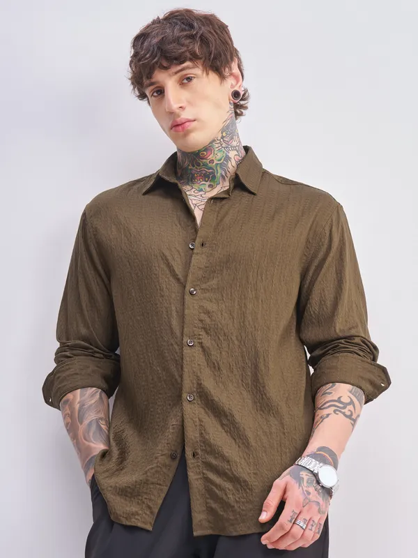 Men Relaxed Fit Casual Shirt