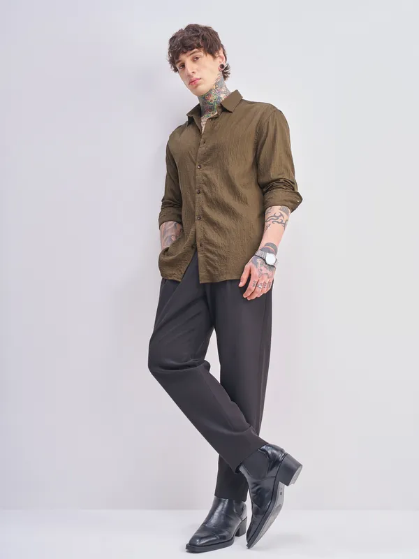 Men Relaxed Fit Casual Shirt