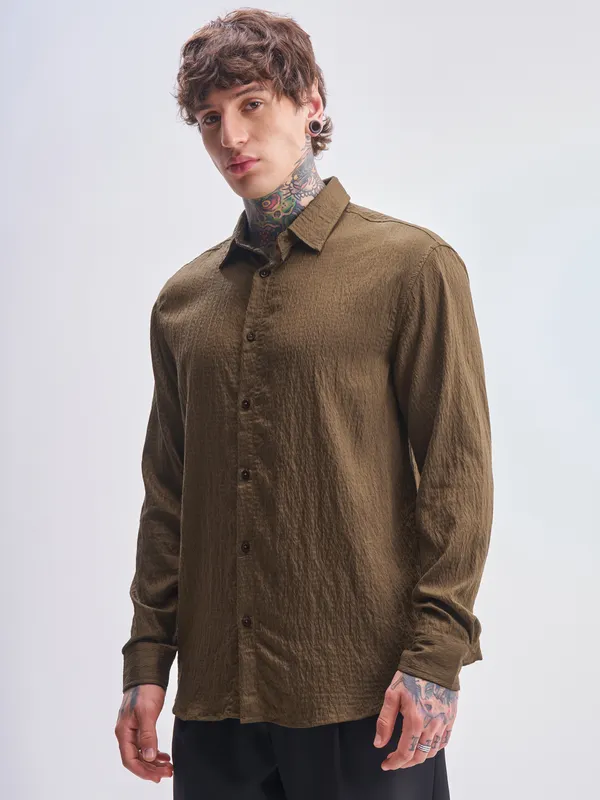 Men Relaxed Fit Casual Shirt