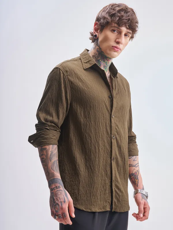 Men Relaxed Fit Casual Shirt