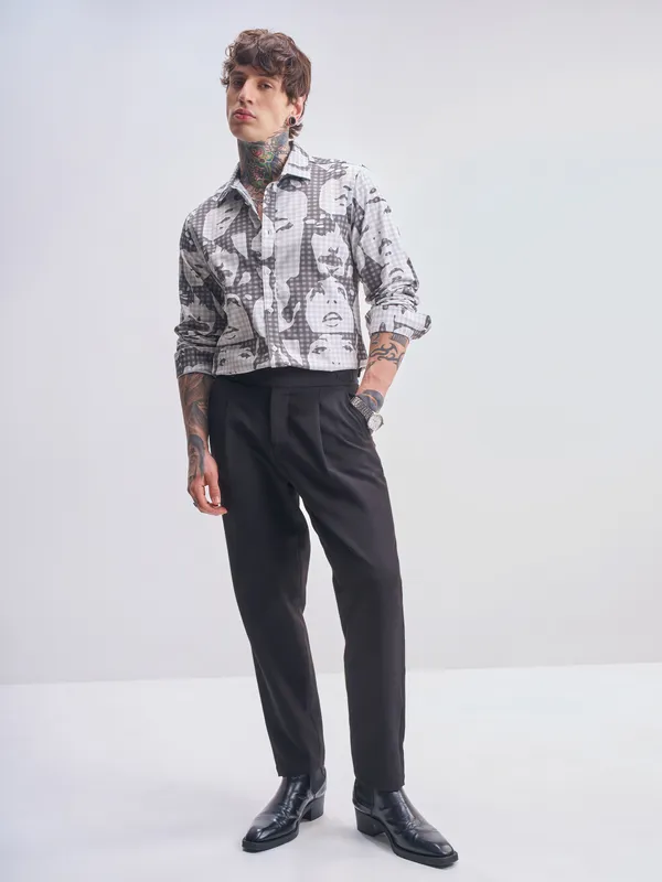 Highlander Men Multi Printed Slim Fit Casual Shirt