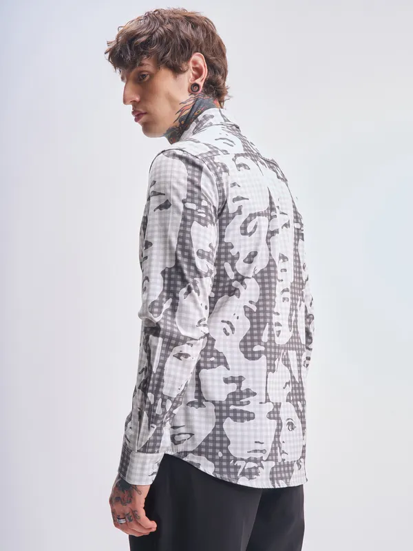 Highlander Men Multi Printed Slim Fit Casual Shirt