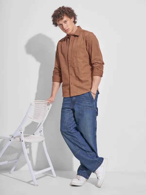 Men Slim Fit Casual Shirt