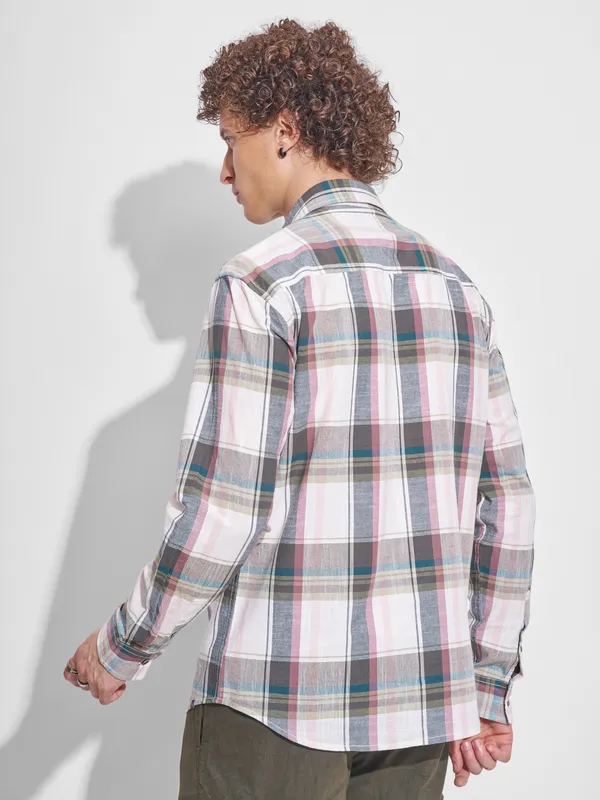 Highlander Men Multi Checked Relaxed Fit Casual Shirt