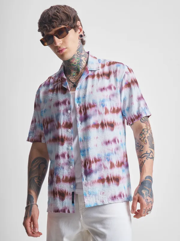 Highlander Men Multi Printed Relaxed Fit Casual Shirt