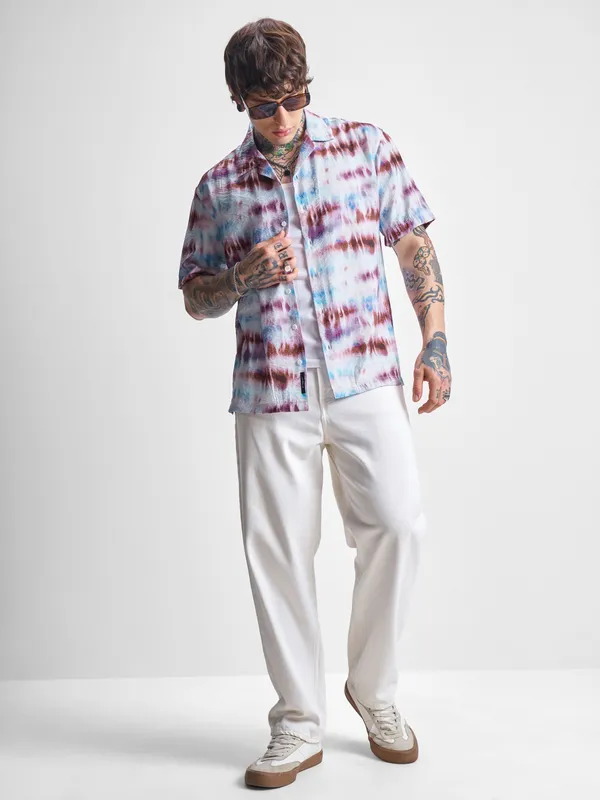 Highlander Men Multi Printed Relaxed Fit Casual Shirt