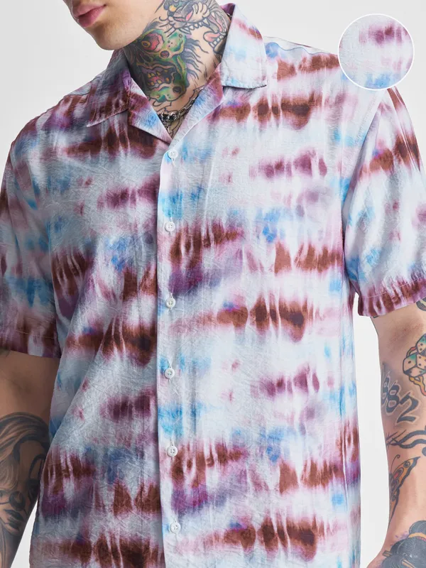 Highlander Men Multi Printed Relaxed Fit Casual Shirt