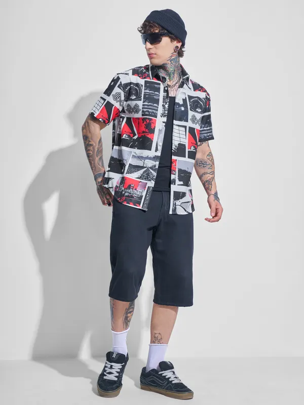 Highlander Men Multi Printed Relaxed Fit Casual Shirt