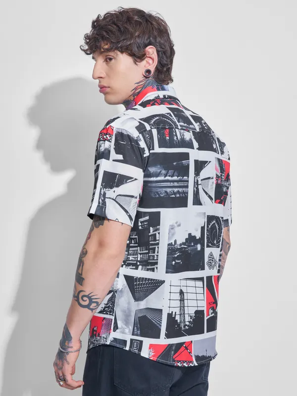 Highlander Men Multi Printed Relaxed Fit Casual Shirt