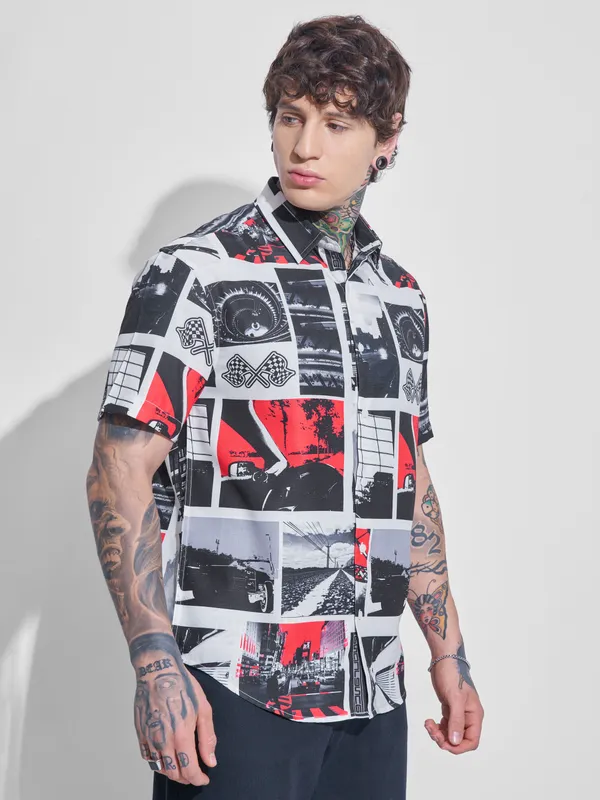 Highlander Men Multi Printed Relaxed Fit Casual Shirt