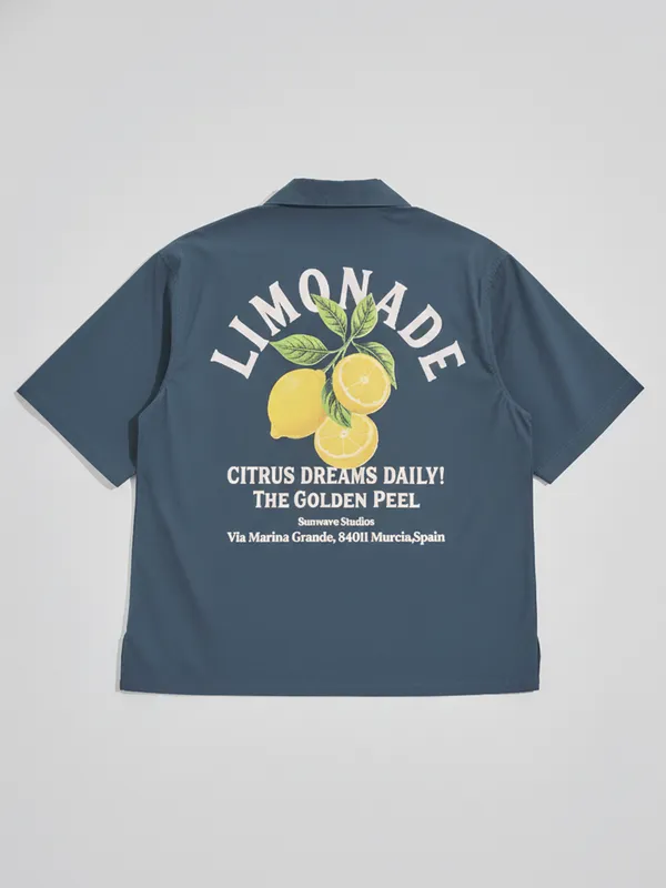 Highlander Men Blue Printed Boxy Fit Casual Shirt