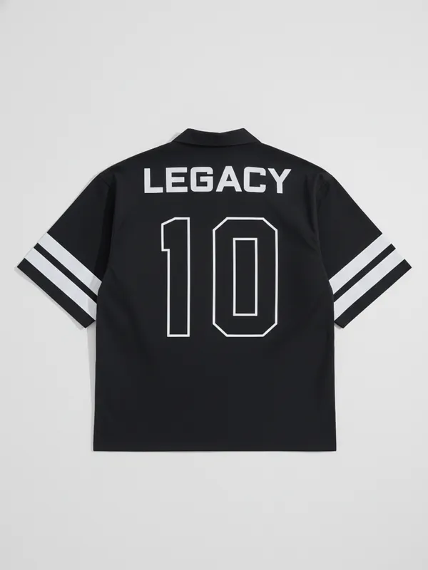 Highlander Men Black Printed Boxy Fit Casual Shirt