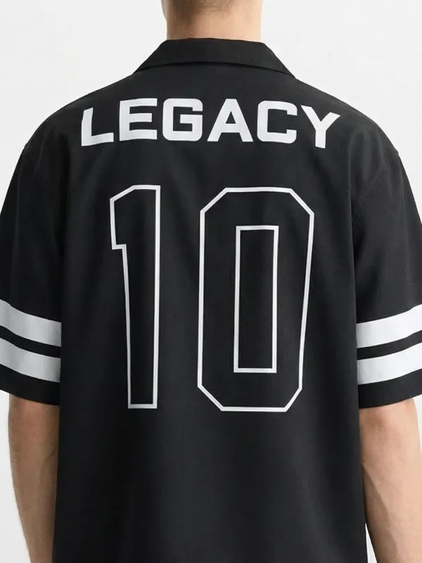 Highlander Men Black Printed Boxy Fit Casual Shirt