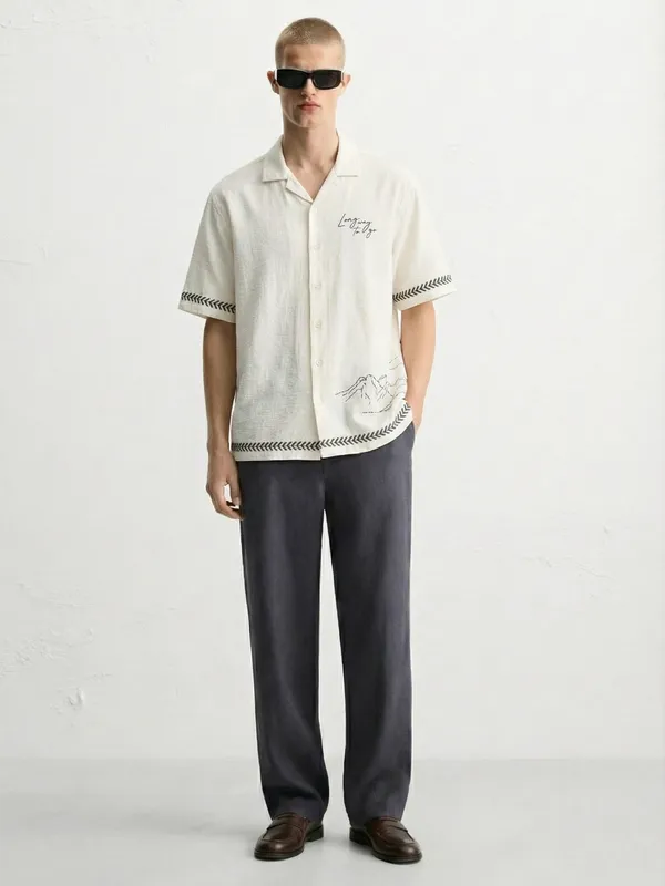 Men Boxy Fit Casual Shirt