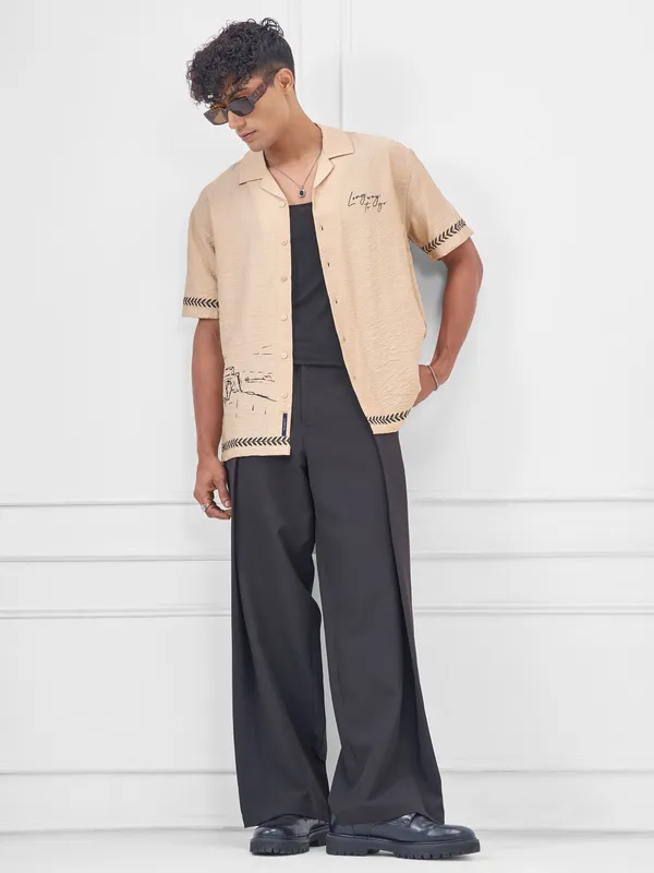 Men Boxy Fit Casual Shirt