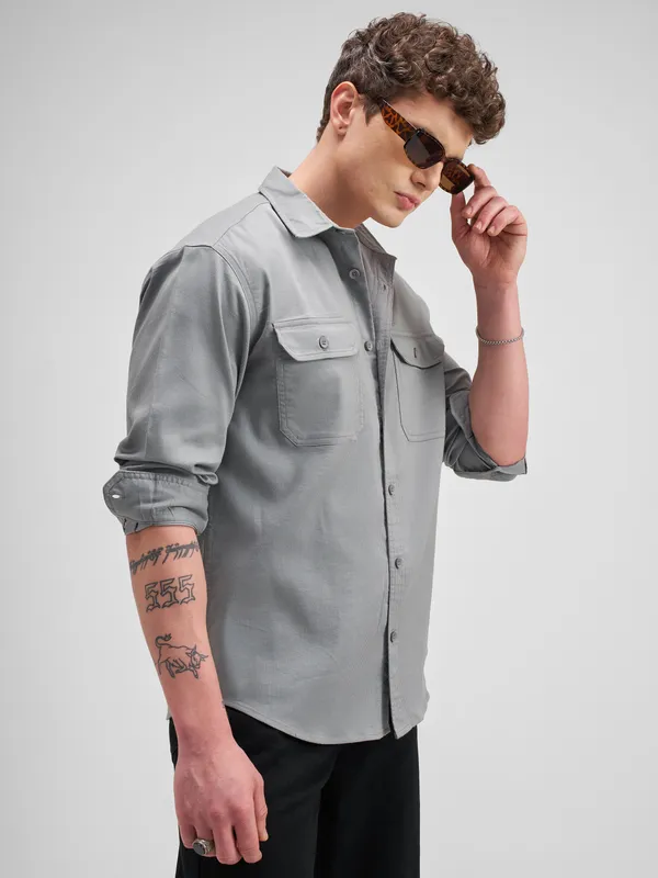 Men Regular Fit Casual Shirt