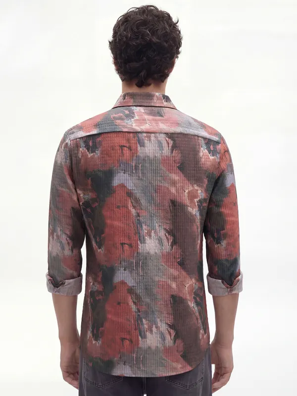 Highlander Men Multi Printed Slim Fit Casual Shirt