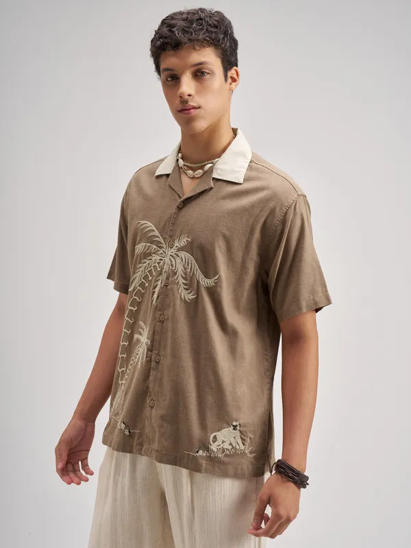 Men Relaxed Fit Casual Shirt