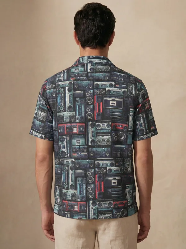 Highlander Men Multi Printed Boxy Fit Casual Shirt