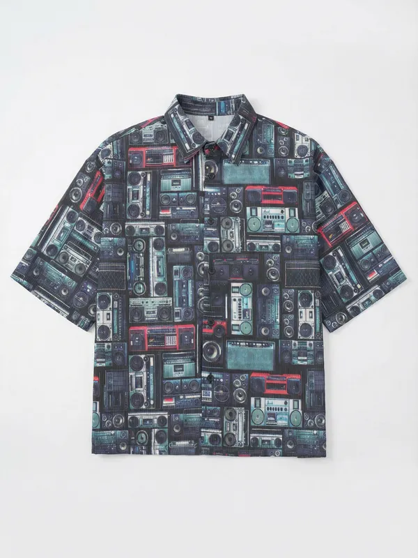 Highlander Men Multi Printed Boxy Fit Casual Shirt