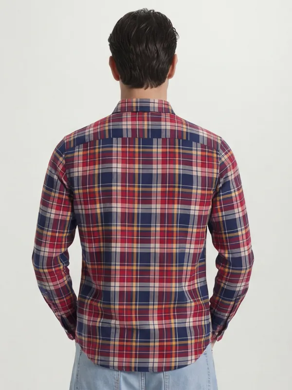 Highlander Men Multi Checked Slim Fit Casual Shirt