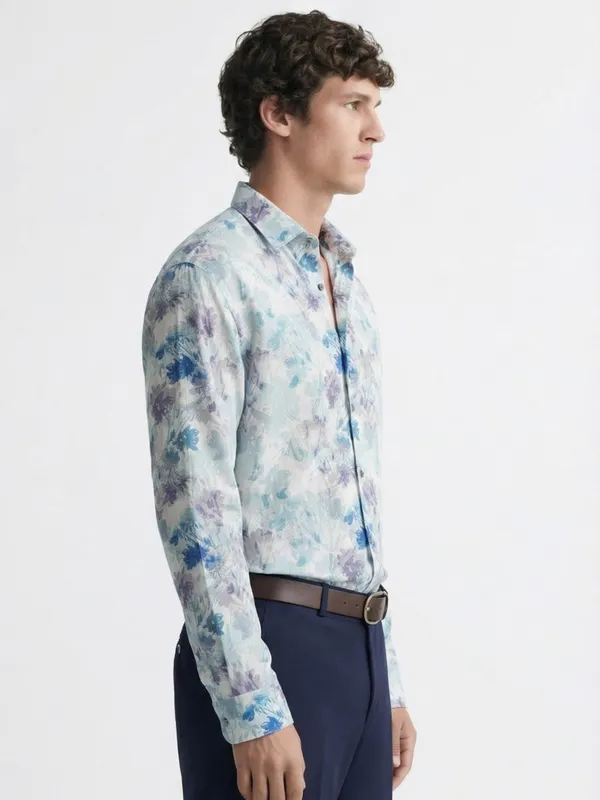 Highlander Men Multi Printed Slim Fit Casual Shirt