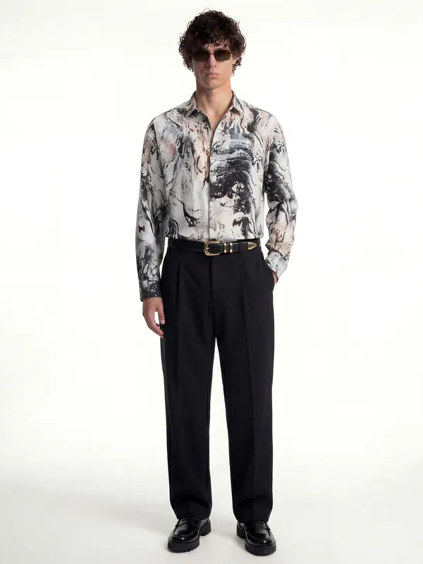 Highlander Men Multi Printed Slim Fit Casual Shirt