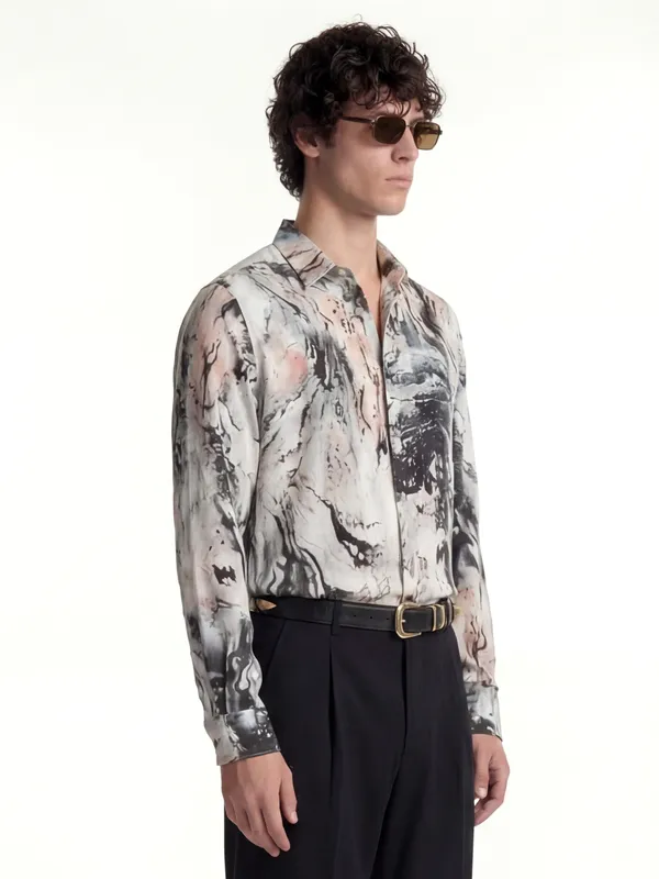 Highlander Men Multi Printed Slim Fit Casual Shirt