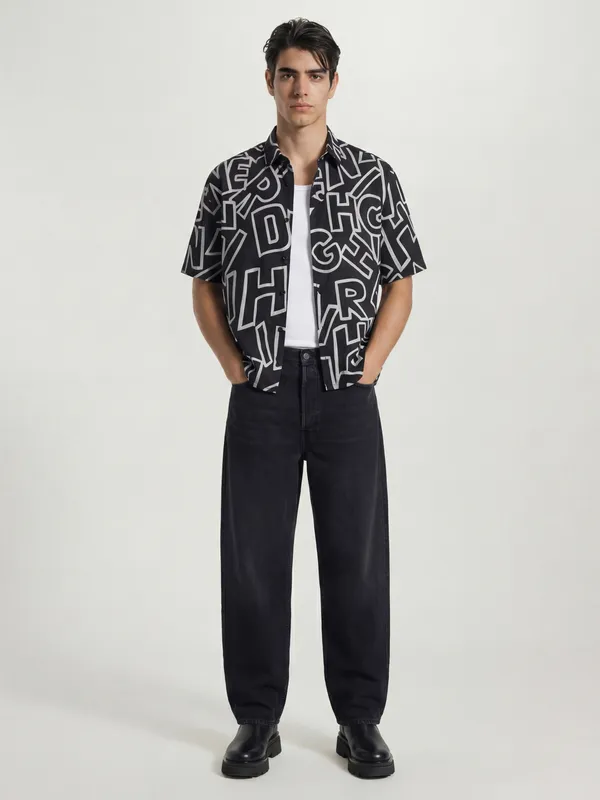 Men Boxy Fit Casual Shirt