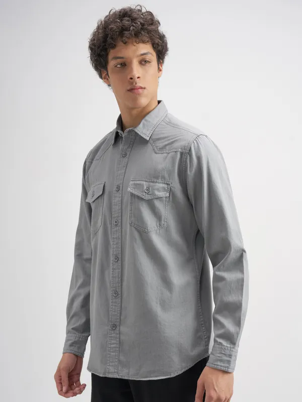 Men Slim Fit Casual Shirt