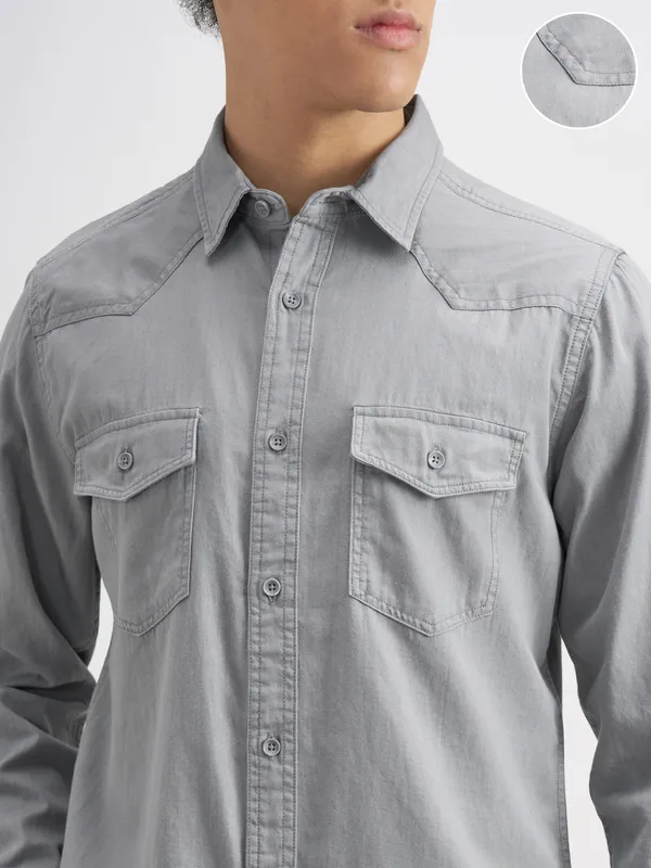 Men Slim Fit Casual Shirt