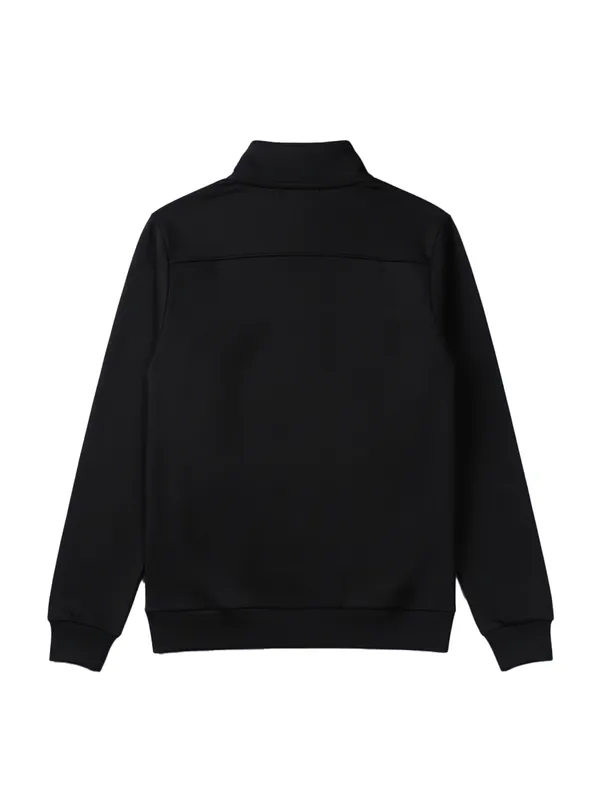 Highlander Men Black High Neck Pullover Sweatshirt