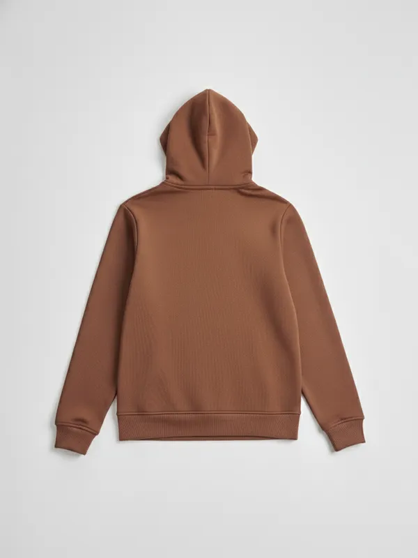 Highlander Men Brown Hooded Pullover Sweatshirt