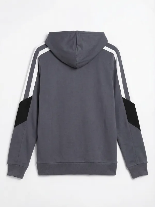 Highlander Men Blue Hooded Pullover Sweatshirt