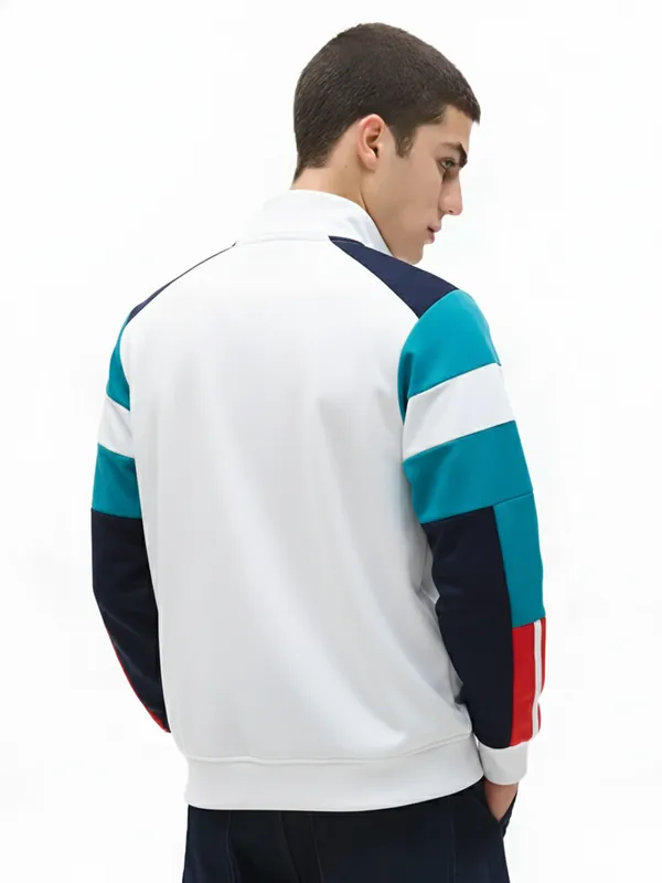 Highlander Men Multi Mock Collar Front-Open Sweatshirt