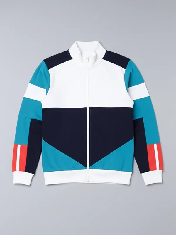 Highlander Men Multi Mock Collar Front-Open Sweatshirt